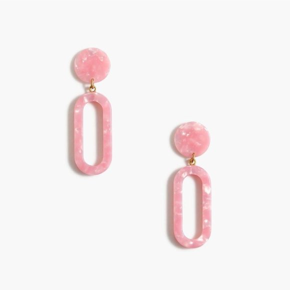 J. Crew Factory Jewelry - J Crew Women's Pink Tortoise Statement Earrings